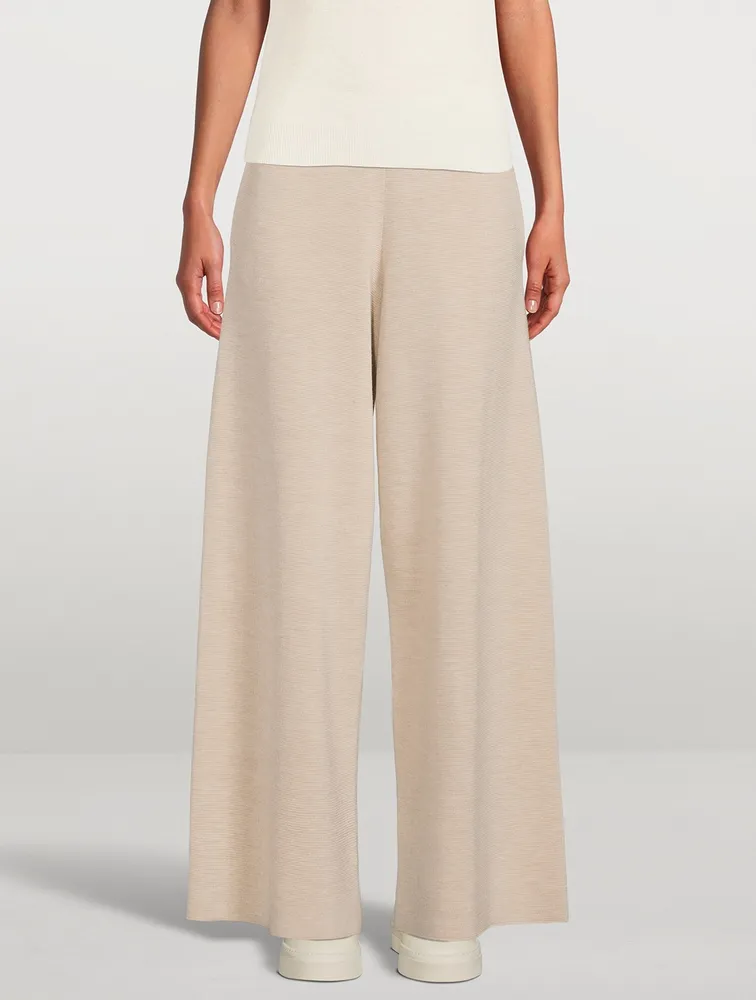 Chuk Wool And Silk Wide-Leg Pants