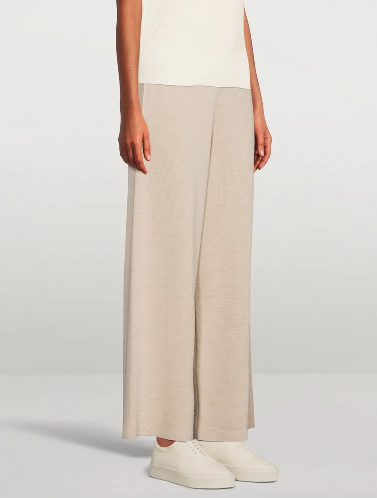 Chuk Wool And Silk Wide-Leg Pants