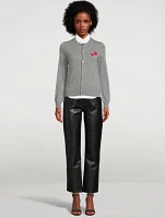 Wool Double Heart Cardigan