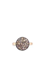 Sabbia 18K Rose Gold Ring With Diamonds