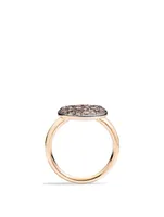 Sabbia 18K Rose Gold Ring With Diamonds