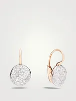 Sabbia 18K Rose Gold Earrings With Diamonds