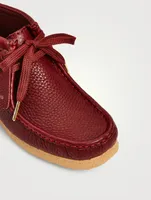 CLARKS ORIGINALS X SPORTY & RICH Wallabee Leather Lace-Up Ankle Boots