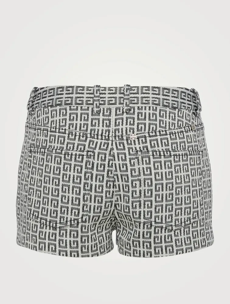 4G Jacquard Denim Shorts