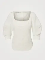 Fiona Cotton And Linen Blouse