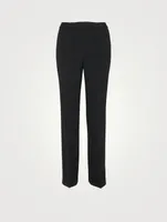 Crepe Straight Pants