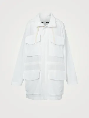 Cotton And Silk Water-Repellent Jacket