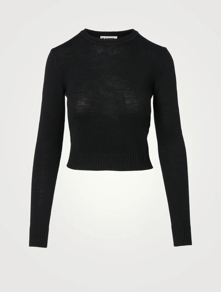 Wool Cropped Sweater