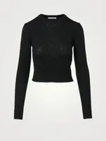 Wool Cropped Sweater