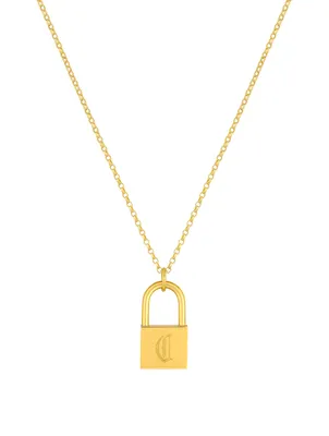 Ardene 14K Gold Plated Padlock Necklace