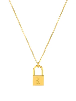 Love Letter 14K Gold Filled K Necklace