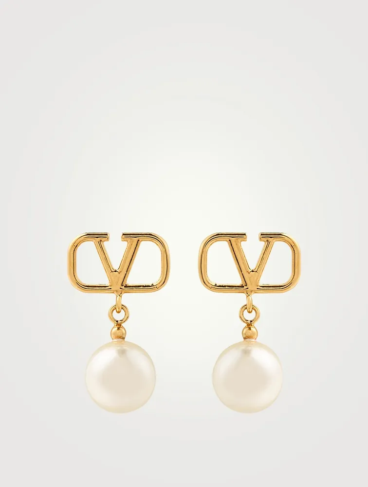 VLOGO Faux Pearl Drop Earrings