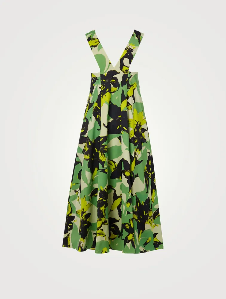 Dea Sleeveless Midi Dress Floral Print