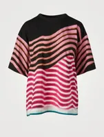 Hagels Cotton T-Shirt Striped Print