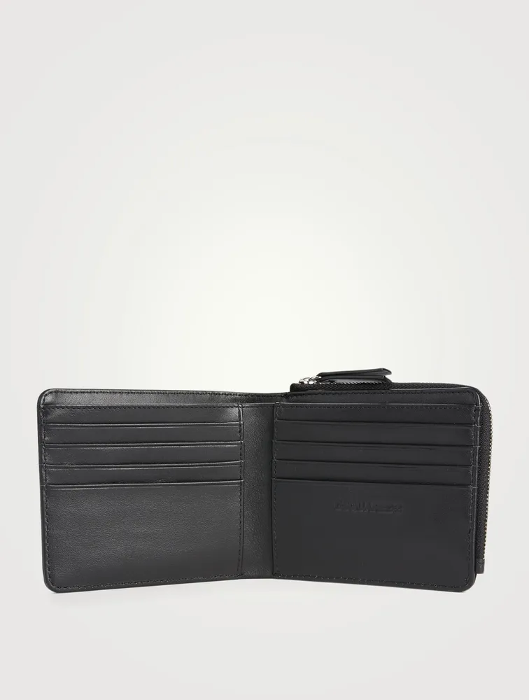 Studded Nylon Zip Wallet