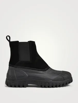 Balbi Suede And Rubber Ankle Boots