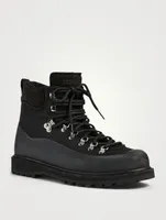 Roccia Vet Fabric And Leather Lace-Up Ankle Boots