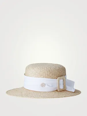 Kendal Raffia Boater Hat