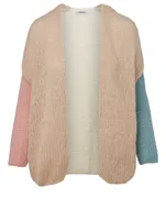 Slim Colourblock Alpaca-Blend Cardigan