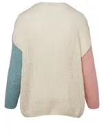 Slim Colourblock Alpaca-Blend Cardigan