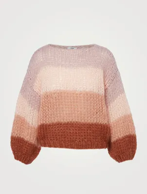 Big Colourblock Mohair Sweater