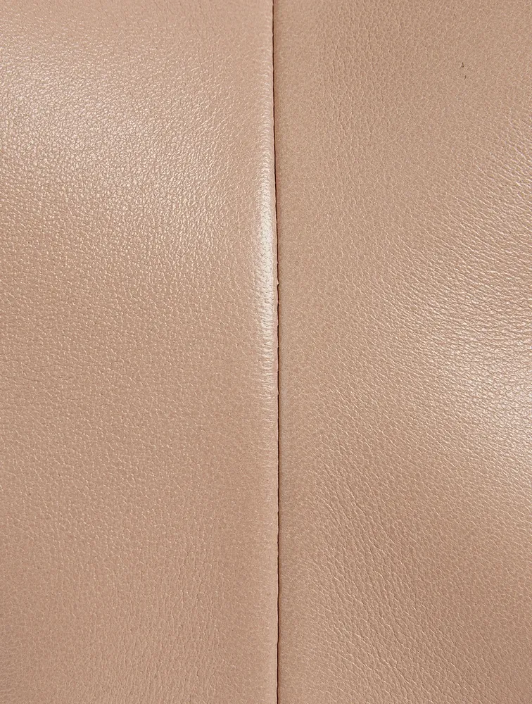 Small Roman Stud Leather Hobo Bag