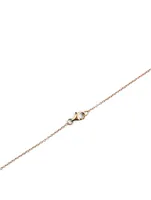 18K Rose Gold Pendant Necklace With Diamonds