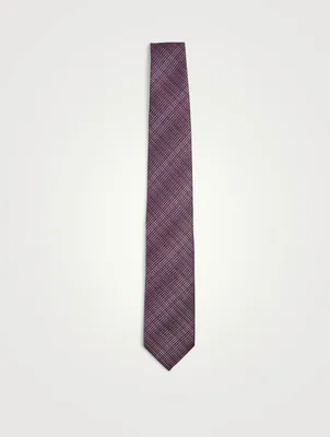 Silk And Linen Jacquard Tie