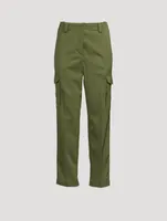 Wool Straight-Leg Cargo Pants