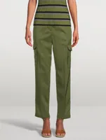Wool Straight-Leg Cargo Pants