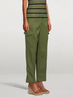 Wool Straight-Leg Cargo Pants
