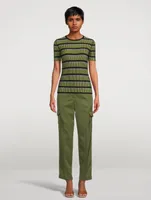 Wool Straight-Leg Cargo Pants
