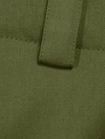 Wool Straight-Leg Cargo Pants
