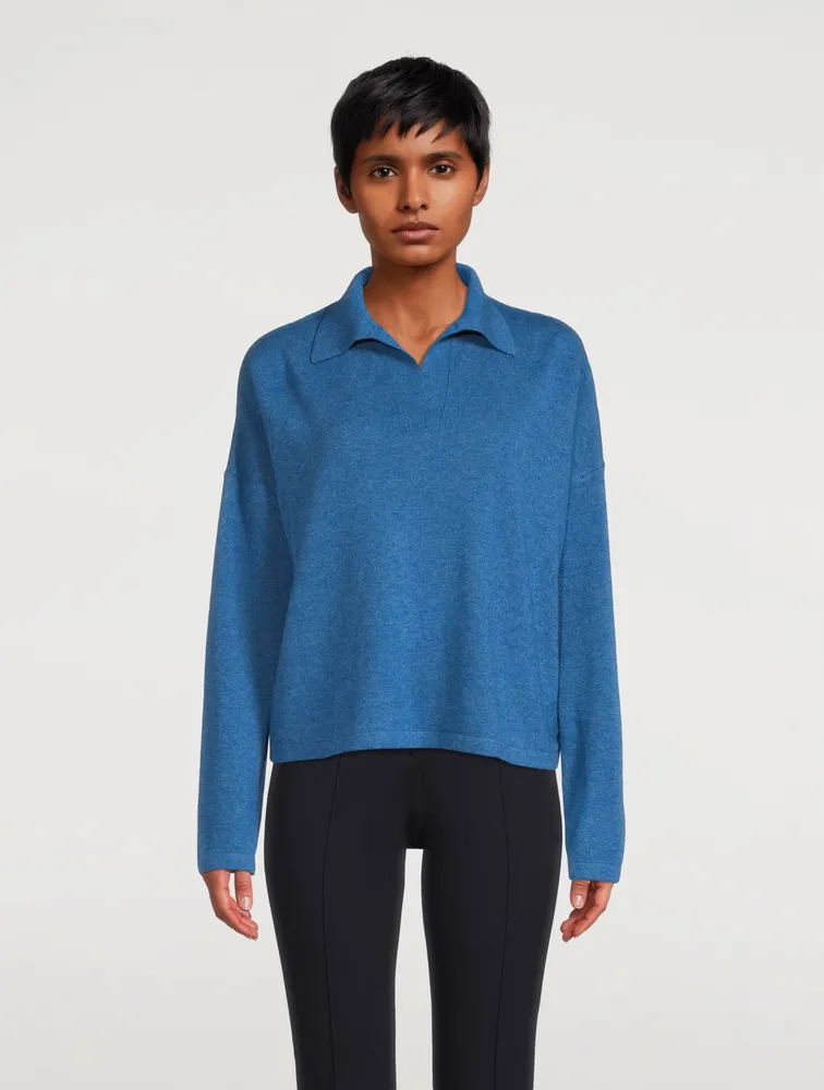 Cashmere Polo Sweater