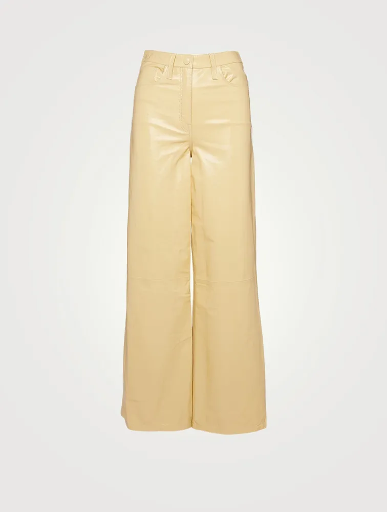 Ariane Leather High-Waisted Pants