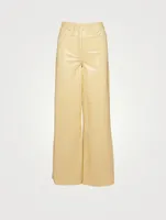 Ariane Leather High-Waisted Pants
