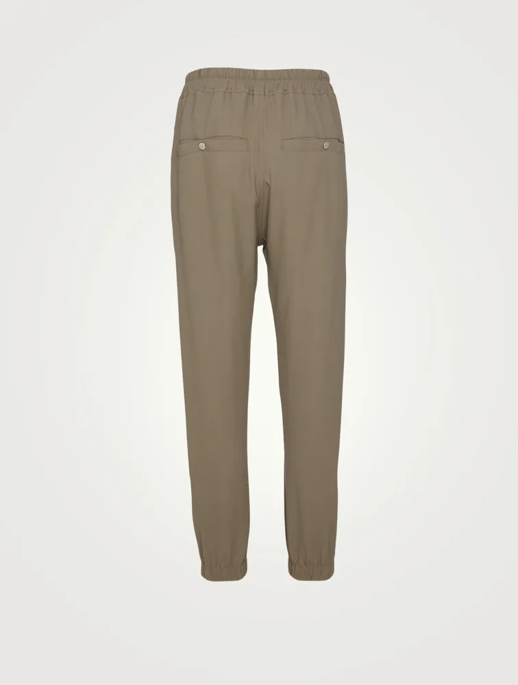Cady Crepe Track Pants