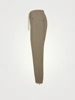 Cady Crepe Track Pants