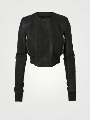 Egon Leather Cropped Jacket