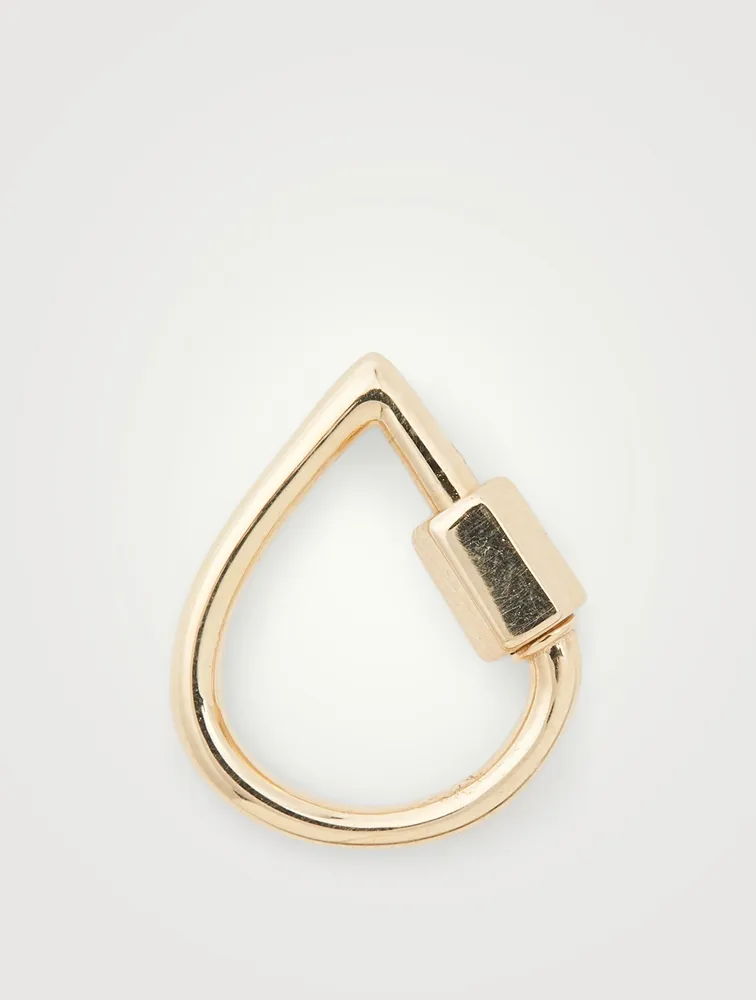 14K Yellow Gold Baby Drop Lock