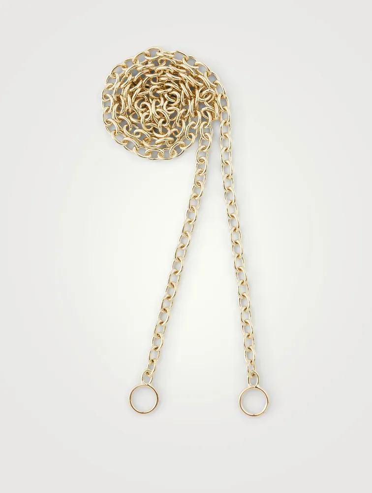 14K Yellow Gold Pulley Chain