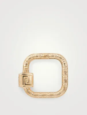 14K Yellow Gold Meander Lock