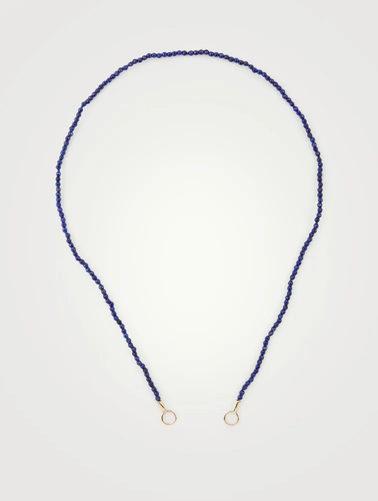 Lapis Itty Bitty Strand With 14K Yellow Gold Loops