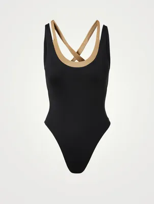 Stardust Layered One-Piece Swimsuit