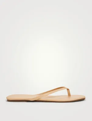 Lily Foundations Matte Leather Thong Sandals