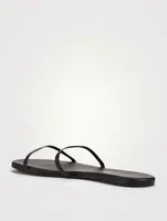 Gemma Leather Slide Sandals