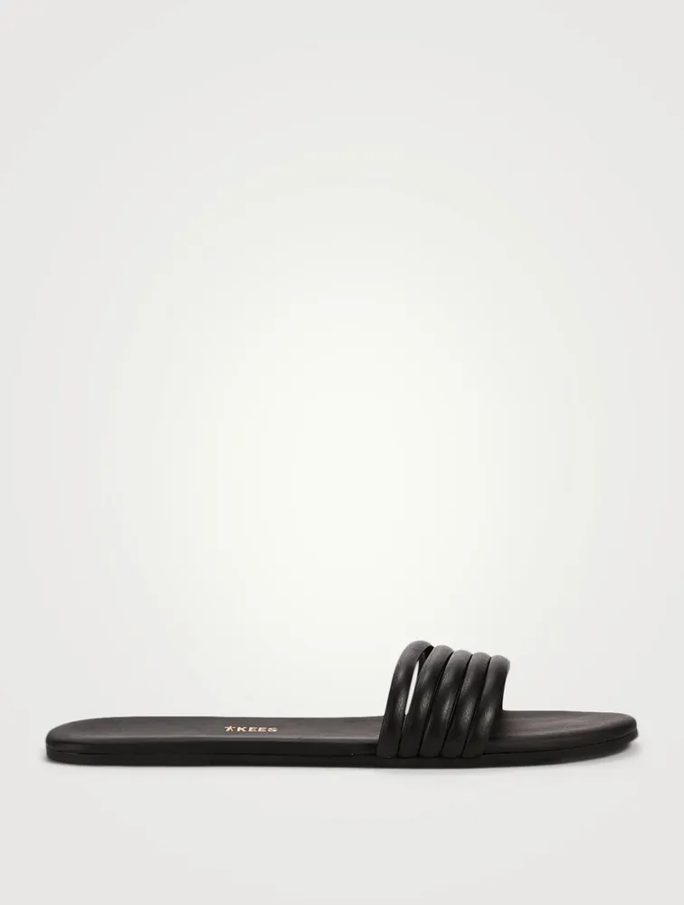 Serena Leather Slide Sandals