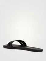 Serena Leather Slide Sandals