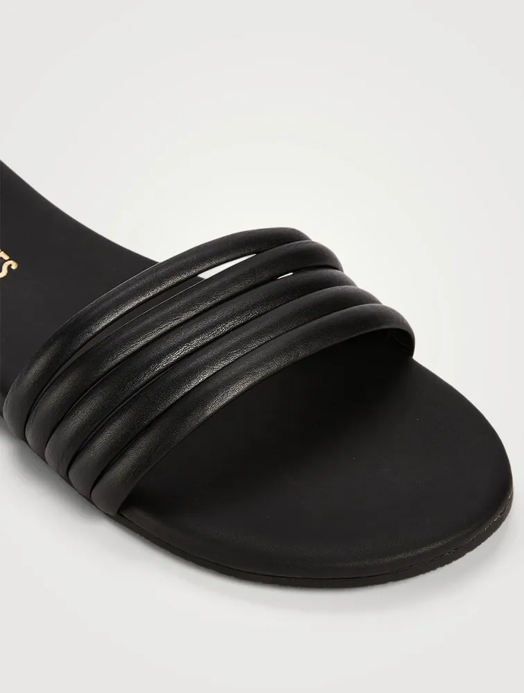 Serena Leather Slide Sandals