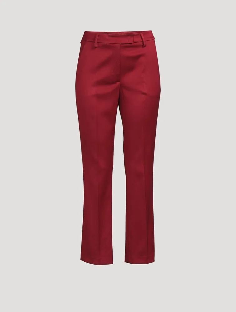 Cropped Bootcut Pants